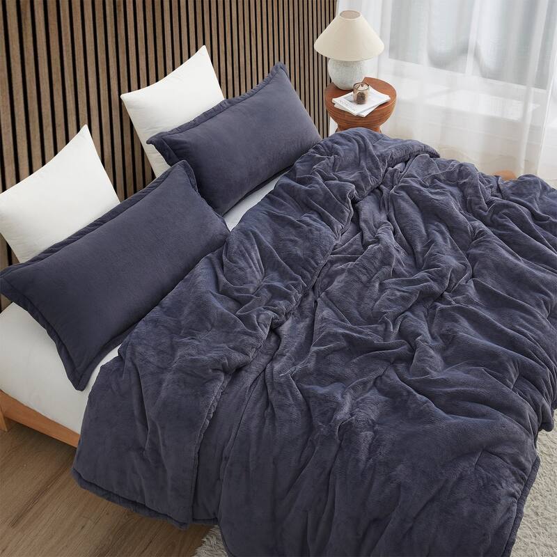 Softer than Soft® - Coma Inducer® Oversized Comforter Set - Double Plush Indigo Black
