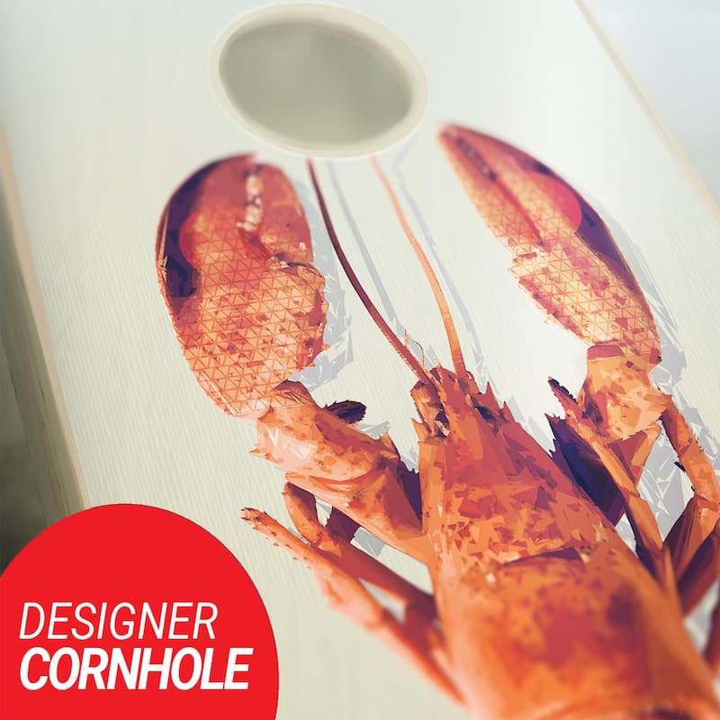 Lobster Cornhole Board Outdoor Game Set