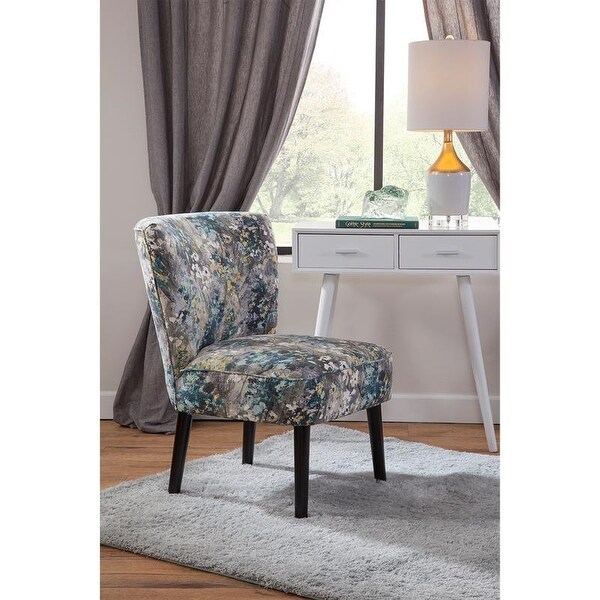 Penelope Armless Abstract Patterned Transitional Accent Chair