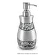 preview thumbnail 1 of 3, Creative Scents Silver Mosaic Hand Soap Dispenser - Gray - Silver /Gray