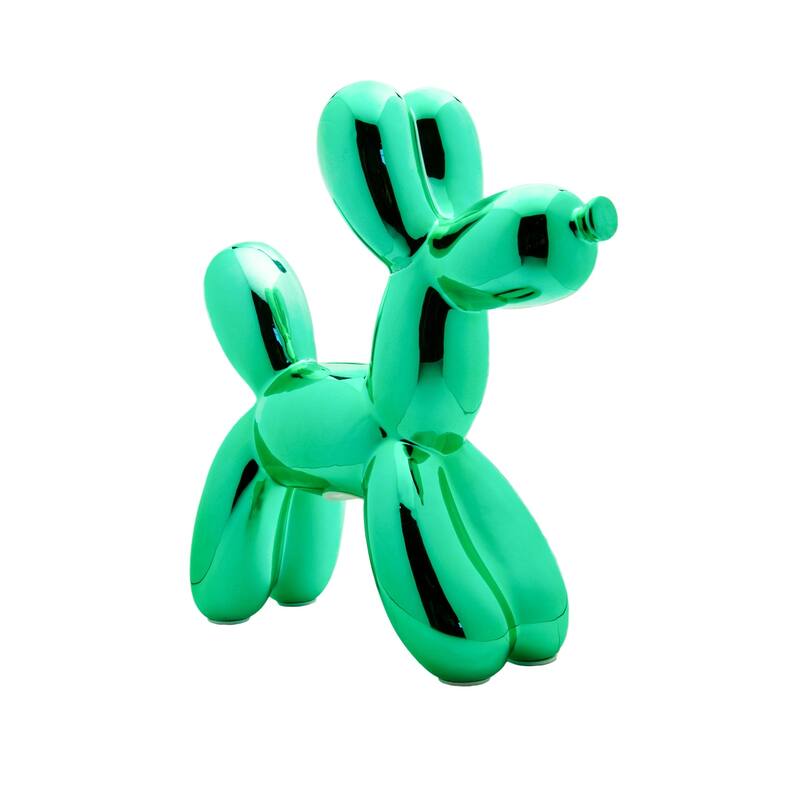 Interior Illusions Plus Teal Ceramic Dog Piggy Bank - 12" tall
