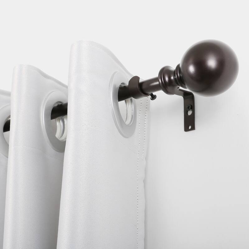 UTOPIA ALLEY 3/4 Inch Curtain Rod - Curtain Rods For Windows 48 to 86 Inch, Adjustable Drapery Rods - Bronze Finish - Bronze