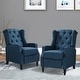 preview thumbnail 14 of 87, Debora Wingback Button Tufted Push-back Recliners Set of 2 by HULALA HOME