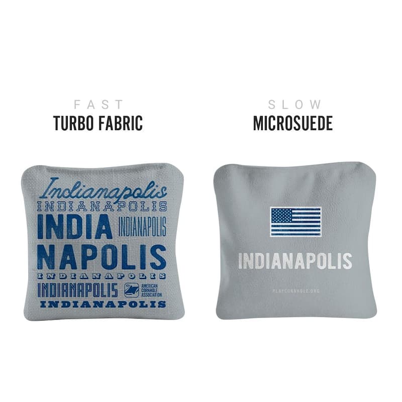 Indianapolis Football Gray Dual Sided Cornhole Bags