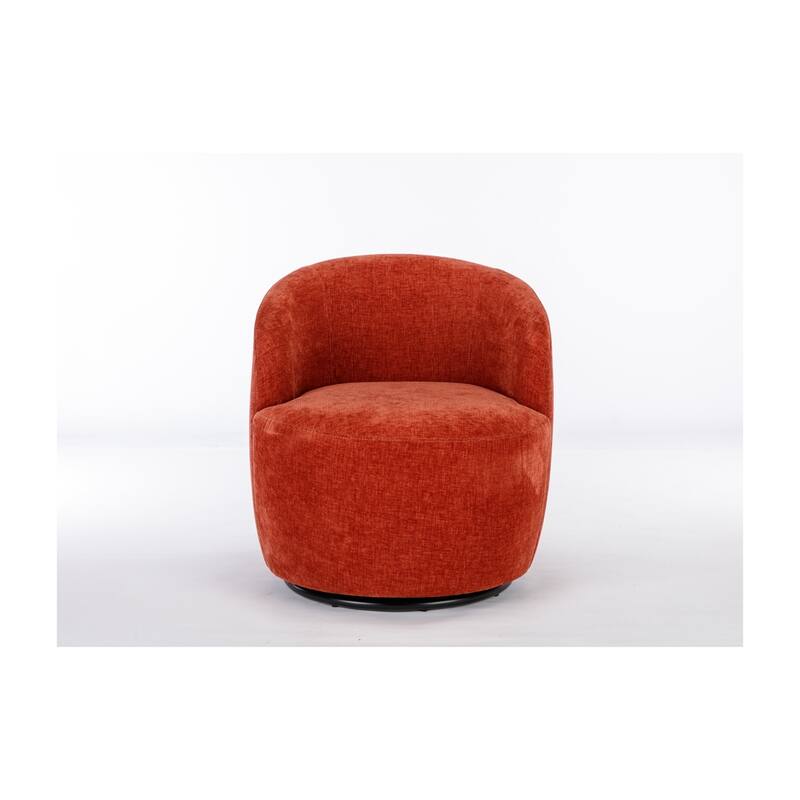 Fabric Swivel Accent Barrel Chair