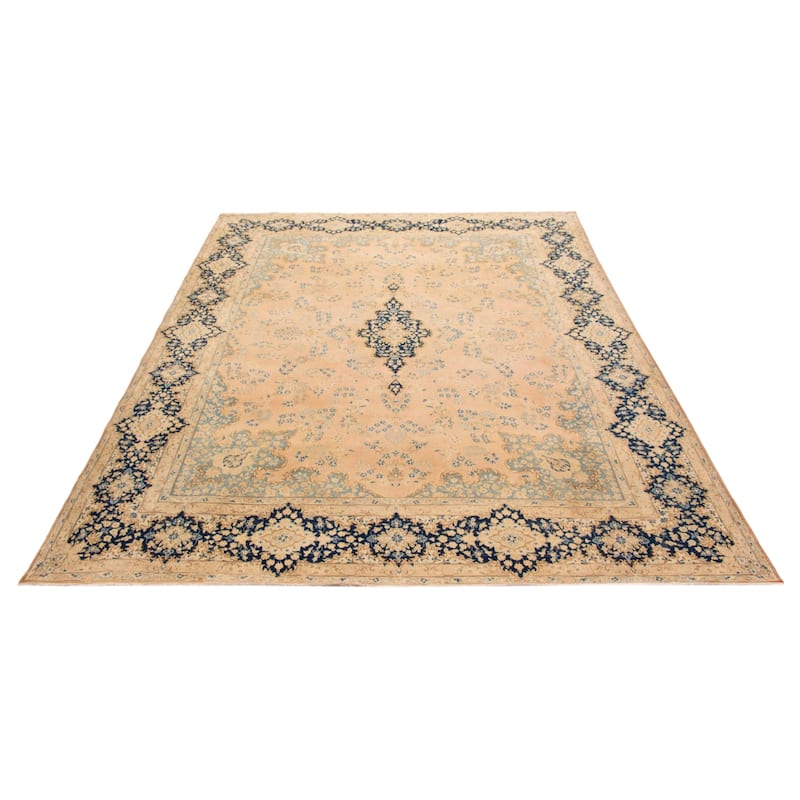 ECARPETGALLERY Hand-knotted Antalya Vintage Light Copper Wool Rug - 10'0 x 13'5