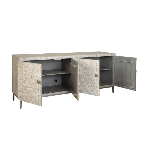 slide 2 of 9, Furniture Classics Reclaimed Wood Tritan Sideboard Grey