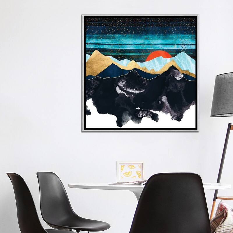 iCanvas "Amber Moon" by SpaceFrog Designs Framed