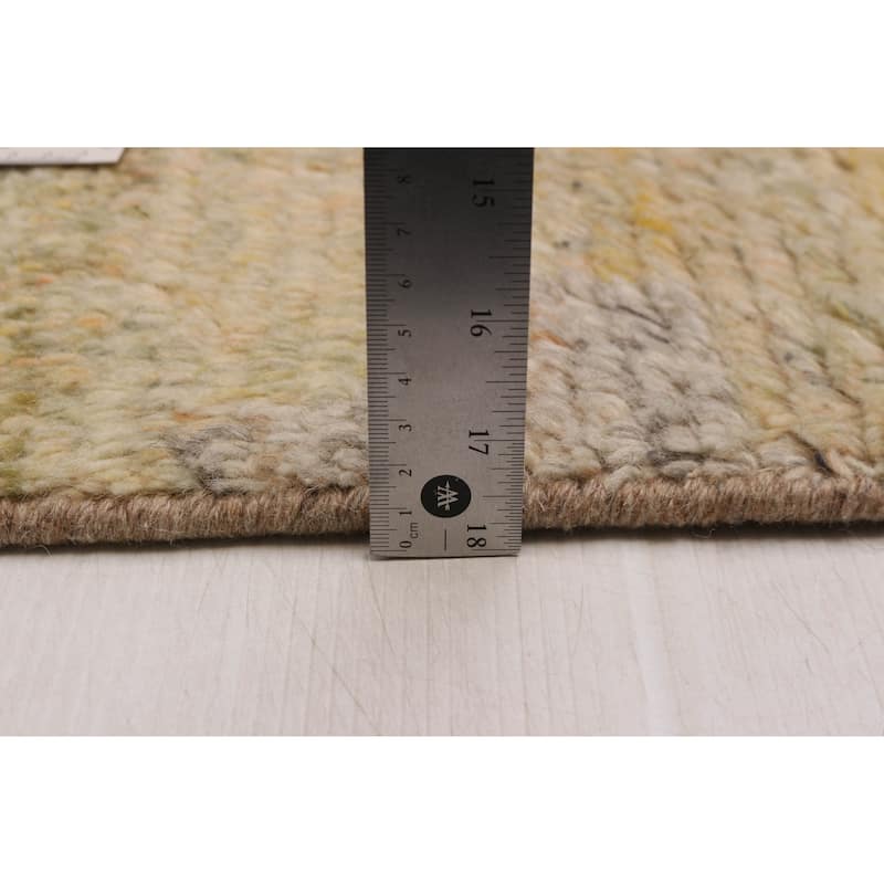 ECARPETGALLERY Hand-knotted Tangier Cream Wool Rug - 8'0 x 10'0