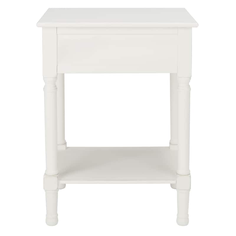 SAFAVIEH Nelja 1-Drawer Bottom Shelf Accent Table - 19" W x 15.8" L x 26" H - 19Wx16Dx26H