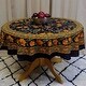 preview thumbnail 5 of 24, Cotton Sweet French Country Floral Tablecloth Round, Runner 72-inch Round - Black Amber
