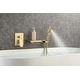 preview thumbnail 13 of 32, Waterfall Wall Mount Roman Tub Filler Faucet 3 Hole Single Handle Bathroom Bathtub Faucet with Hand Shower