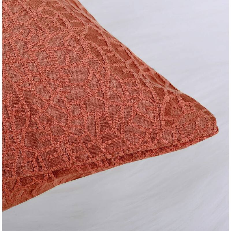 Peralta Jacquard Chenille Window Valance and Pillow Shell Set
