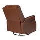 preview thumbnail 32 of 49, Kunibert Multifunctional Genuine Leather Nursery Chair with Metal Swivel Base Set of 2 by HULALA HOME