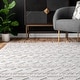 preview thumbnail 12 of 11, Nuloom Contemporary Handmade Flatweave Dot Aztec Indian Trellis Tassel Area Rug