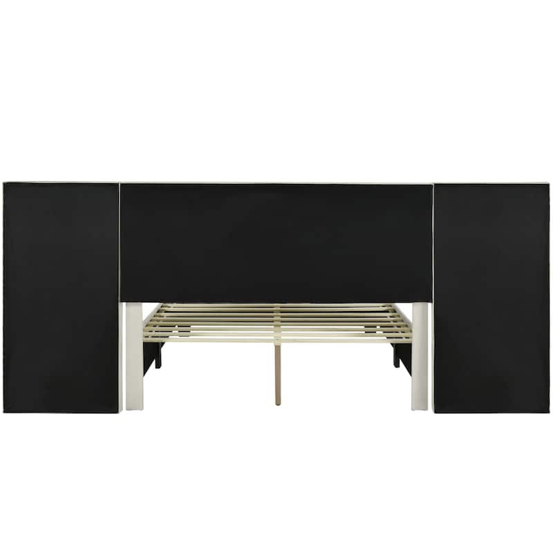 Velvet Upholstered Platform Bed