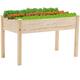SUNCROWN Outdoor 4 ft Wooden Raised Garden Bed Elevated Planter Box