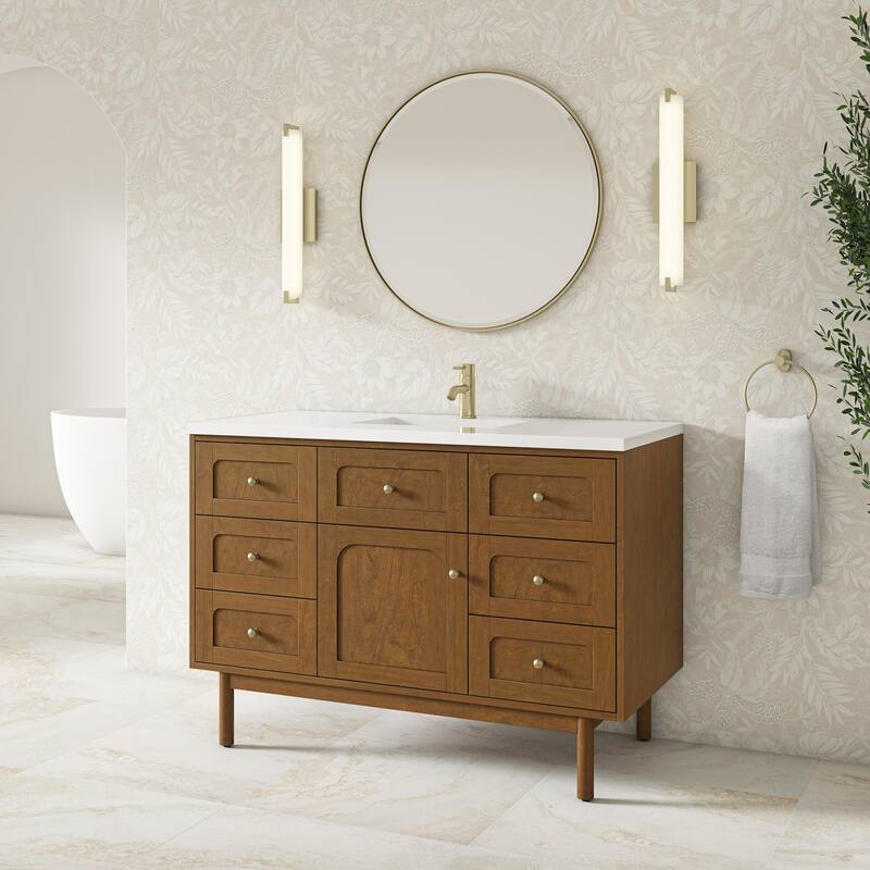 James Martin Vanities 545-V48-1WZ Laurent 48" Single Basin Poplar Wood