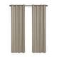 preview thumbnail 30 of 44, Linen Slub Texture Blackout Grommet Curtain Pair(2 Panels)