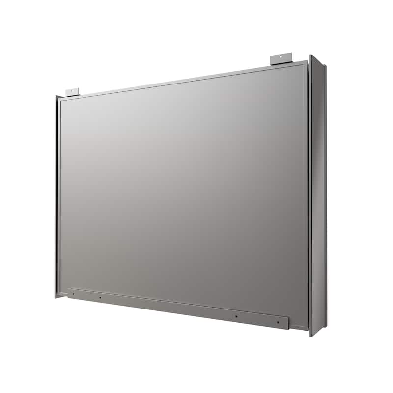 Modland 30"-36"W x 24"H Double Door Bathroom Medicine Cabinet with Mirror,Aluminum Frame