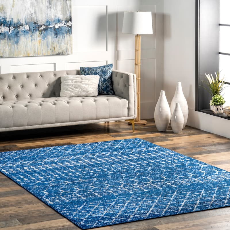 Nuloom Emmy Moroccan Trellis Area Rug - 2' x 3' - Blue