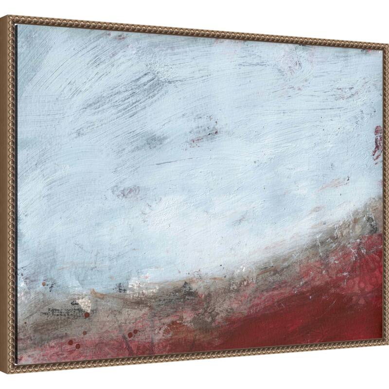 Crimson Horizon by Deb Chaney (30 x 23 in.), Framed Canvas Wall Art Print
