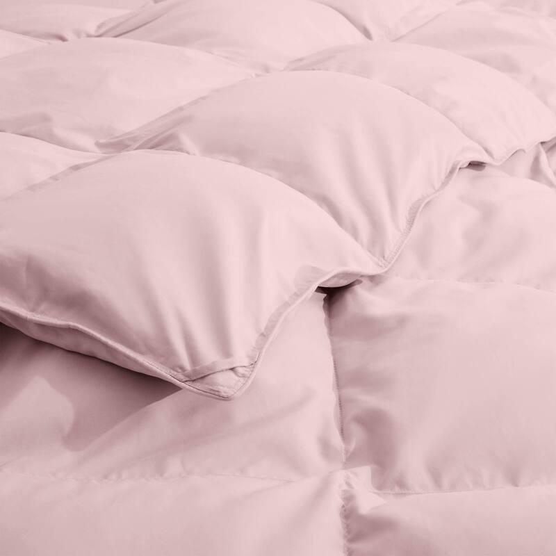 All Season Lightweight & Medium Weight White Goose Feather Down Comforter Duvet Insert
