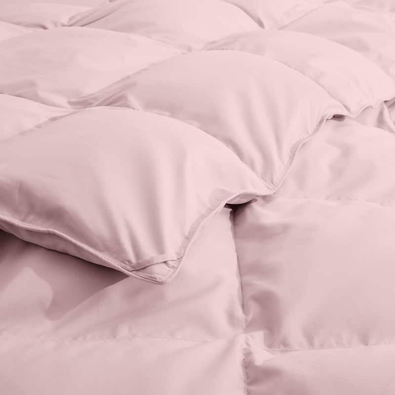 Lightweight White Feather Down Fluffy Comforter Duvet Insert