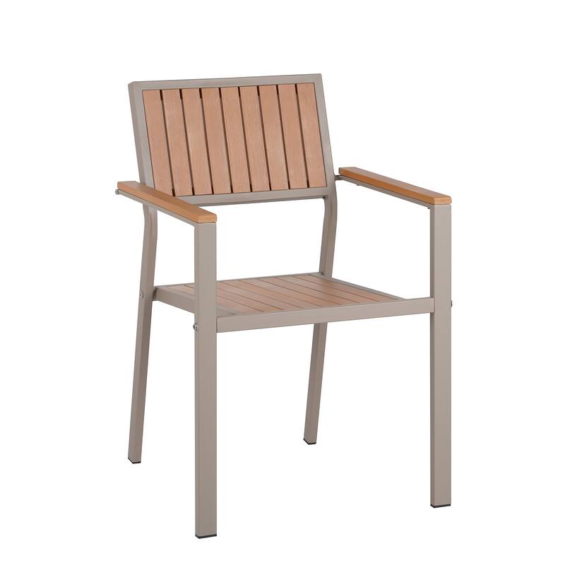 7-Piece Outdoor Extendable Dining Set with Extendable Table and 6 Armrest Chair