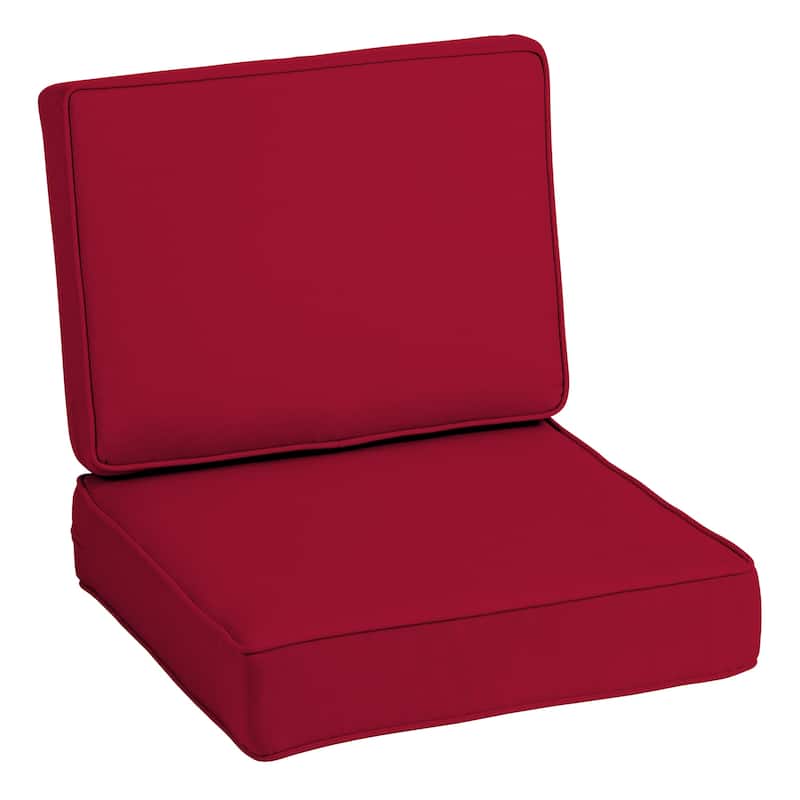Arden Selections ProFoam Acrylic Deep Seat Cushion Set - 1 Count - Caliente Red