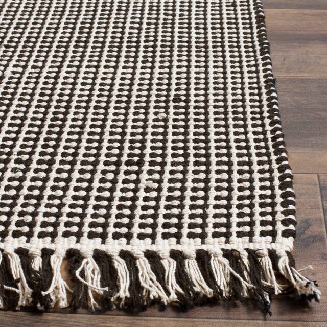 SAFAVIEH Handmade Montauk Rukhsana Flatweave Cotton Fringe Rug