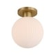 preview thumbnail 1 of 2, Minka Lavery 2995 Fenton 10" Wide Semi-Flush Globe Ceiling Fixture