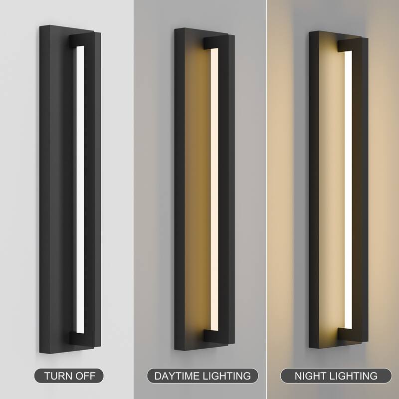 Long Outdoor Wall Lights Waterproof Modern Exterior Lighting Fixtures