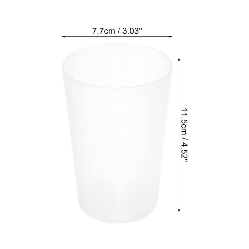 2pcs Bathroom Toothbrush Tumblers PP Cup 4.52"x3.03"