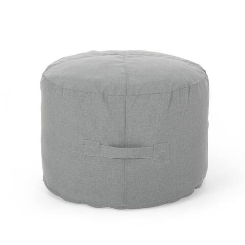 Sandy Cay Outdoor Water Resistant 2' Ottoman Pouf by Christopher Knight Home