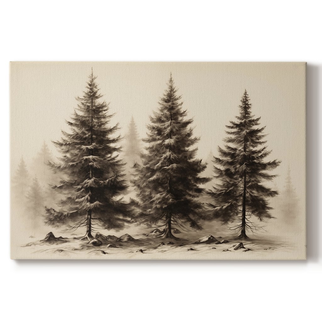 Vintage Landscape -CLXX -Gallery Wrapped Canvas