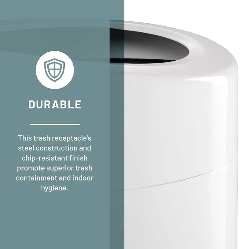 Large Indoor Trash Can, 30Gallon Open Top Garbage Can Bed Bath