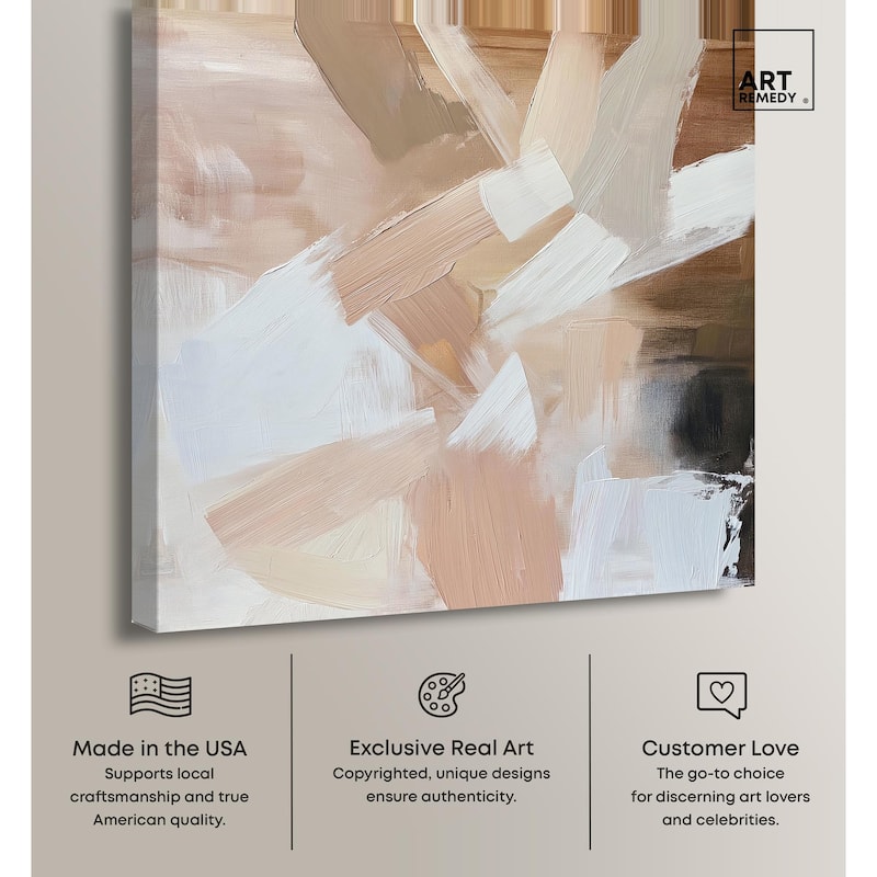 Taupe and Ash II Canvas by Art Remedy, Gallery Wrapped