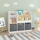 preview thumbnail 4 of 18, White Kids Bookcase Display Stand with 3 Drawers,Toy Storage