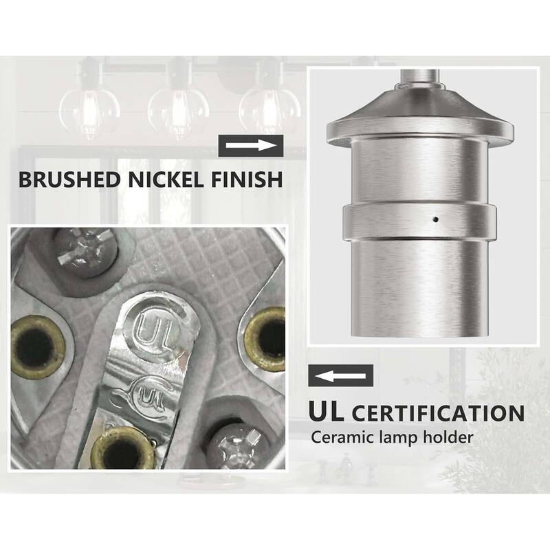 Modern Vanity Light with Clear Glass Globes in 2/3/4 Lights