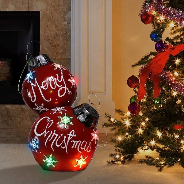 Shop Alpine Corporation Christmas Ball Ornament Led Light On Sale Overstock 28639781