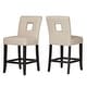preview thumbnail 44 of 51, Mendoza Keyhole Counter Height Back Stool (Set of 2) by iNSPIRE Q Bold Beige- Linen