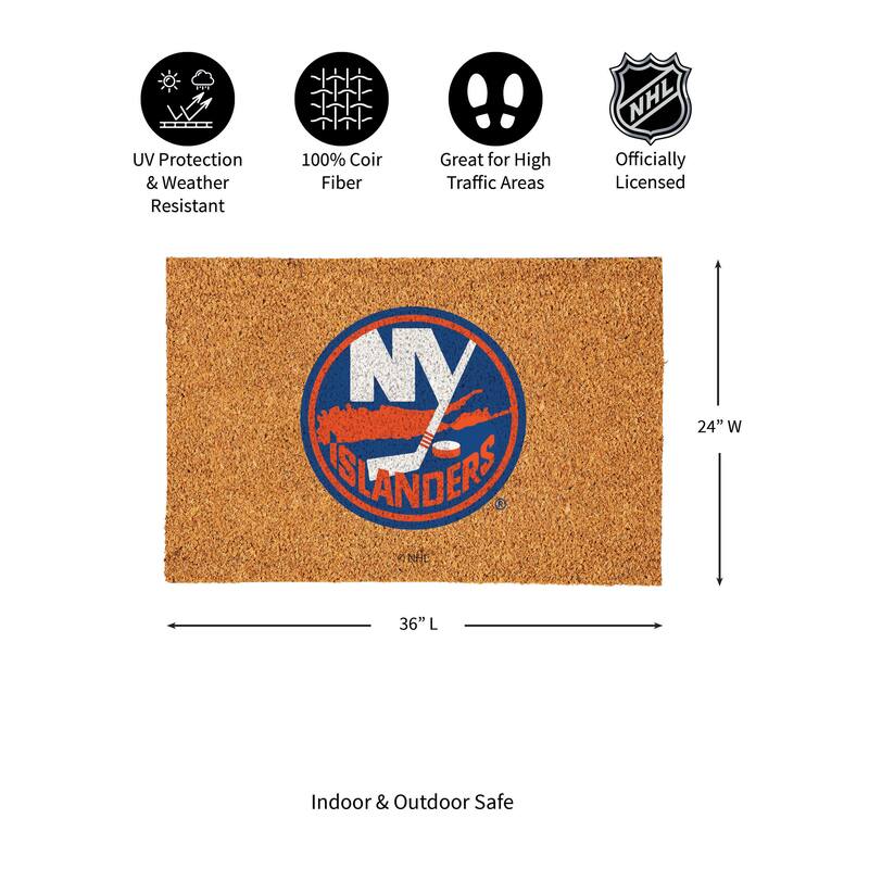 New York Islanders Full Color Indoor/Outdoor Coir Mat