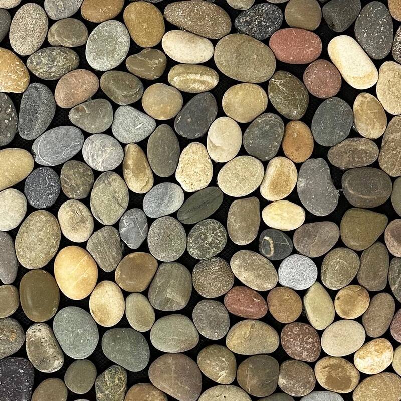 Brook Branch Real Stone Pebble Mat - 19 x 29