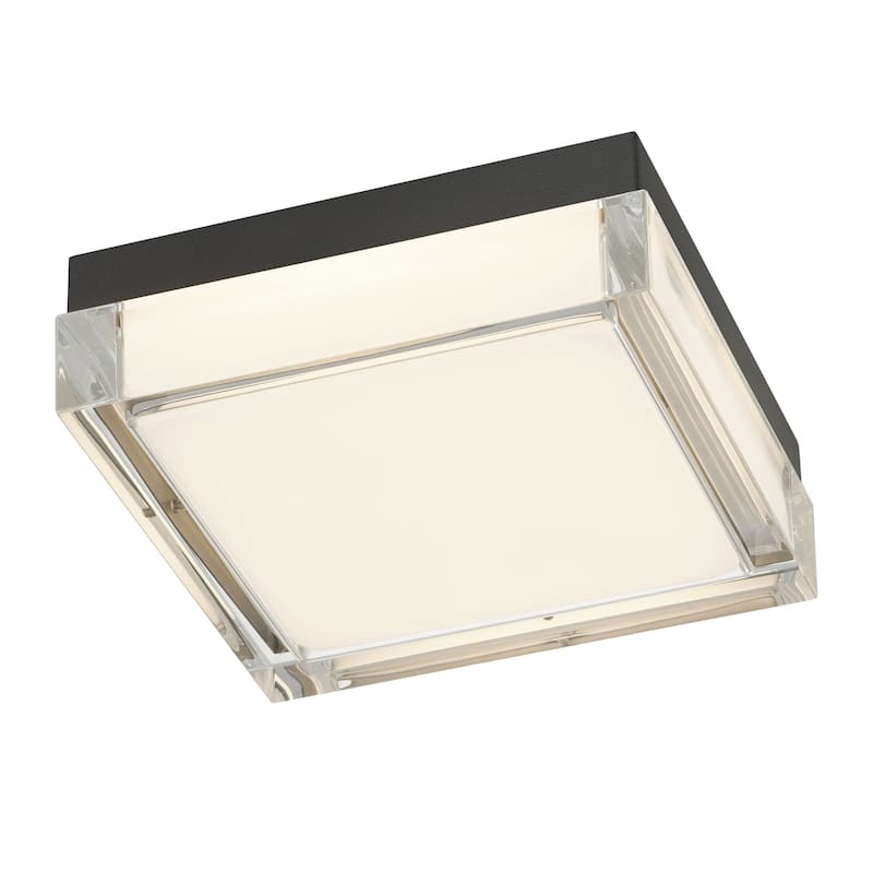 8 Inch Square LED Flush Mount Light Acrylic Diffuser 1500 Lumens Dimmable