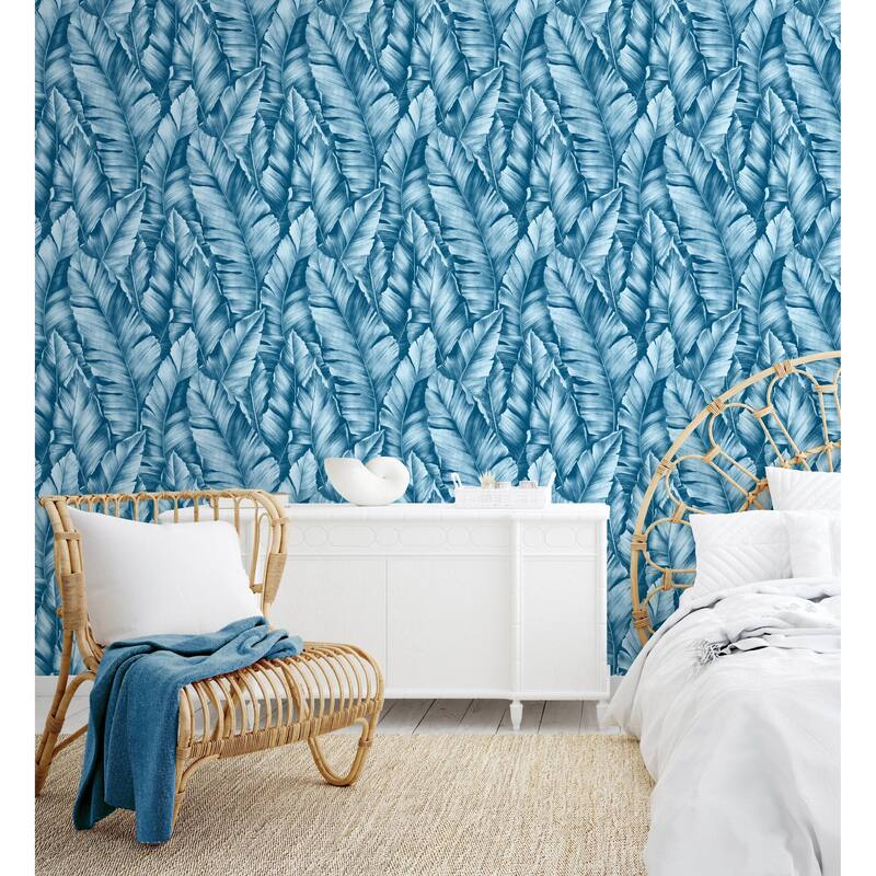 NextWall Baha Banana Leaves Peel and Stick Wallpaper