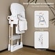 preview thumbnail 11 of 38, Adjustable Foldable Baby High Chair with Tray and Wheels for 0 6 Years