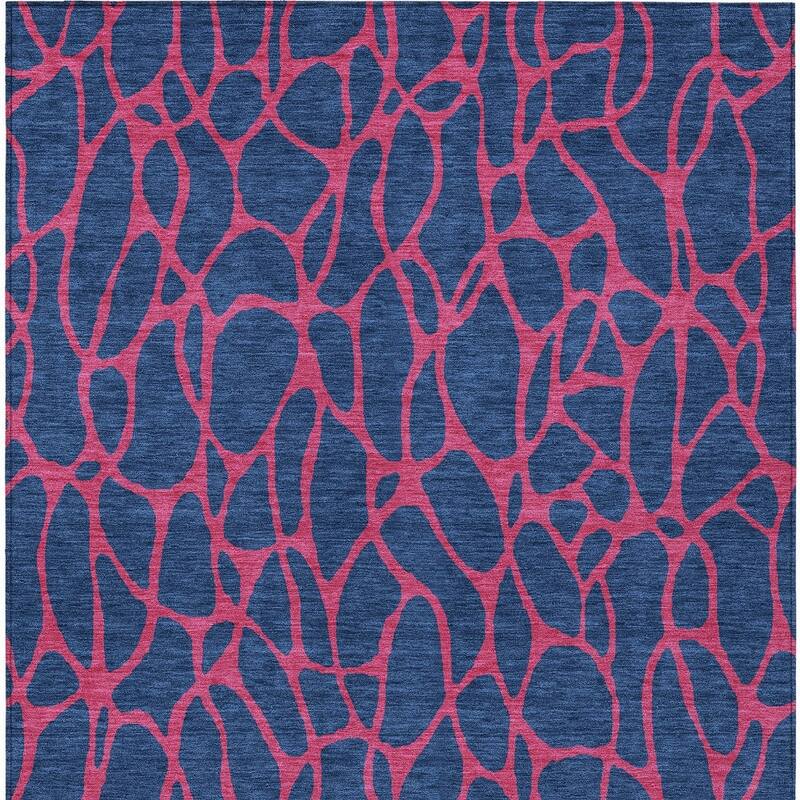 HomeRoots Geometric Transitional Rectangle Outdoor Rug