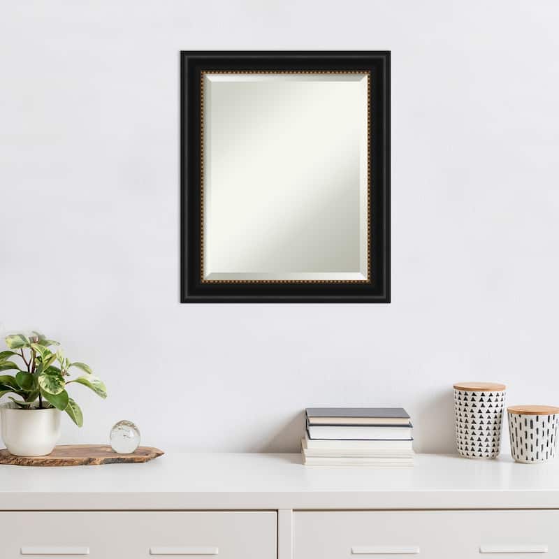 Beveled Wall Mirror - Manhattan Black Frame - Manhattan Black
