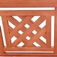 preview thumbnail 7 of 11, Malibu Outdoor Patio Plaid Eucalyptus Hardwood Bench